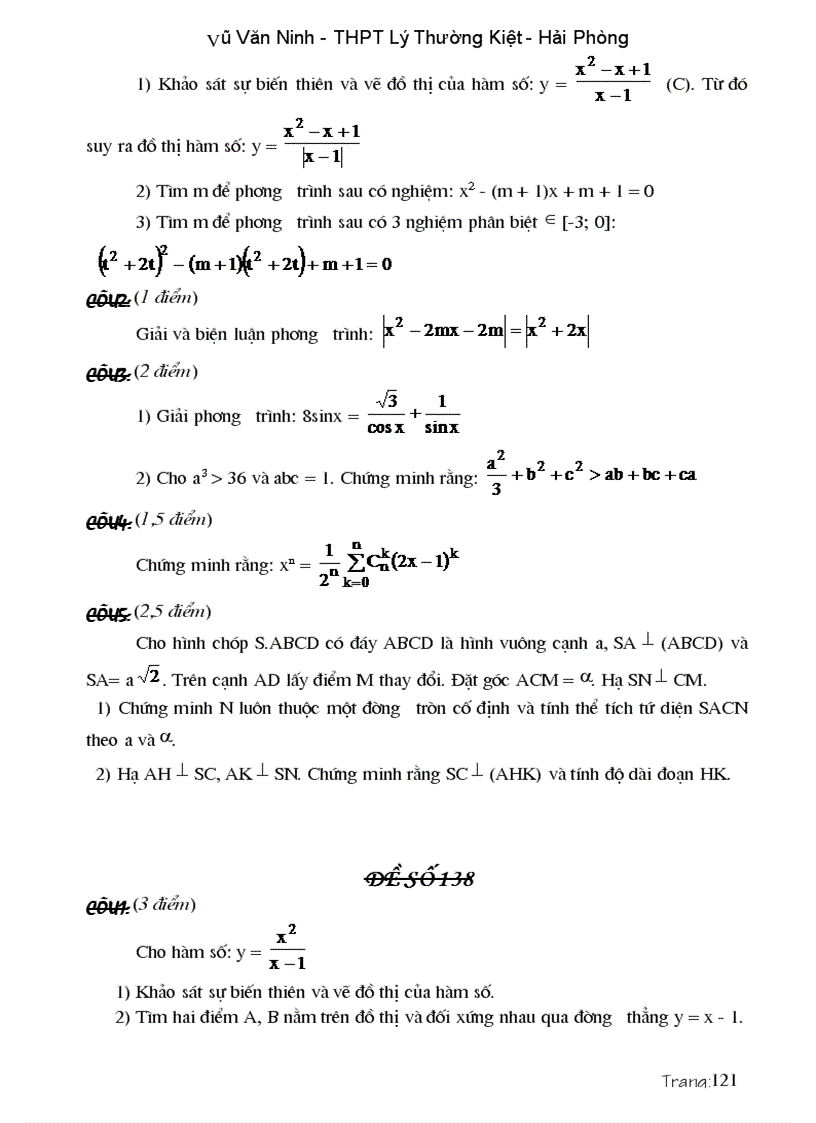 image for page Các dạng đề và bài tập ôn thi cao hoc