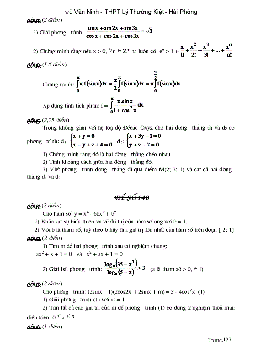 image for page Các dạng đề và bài tập ôn thi cao hoc