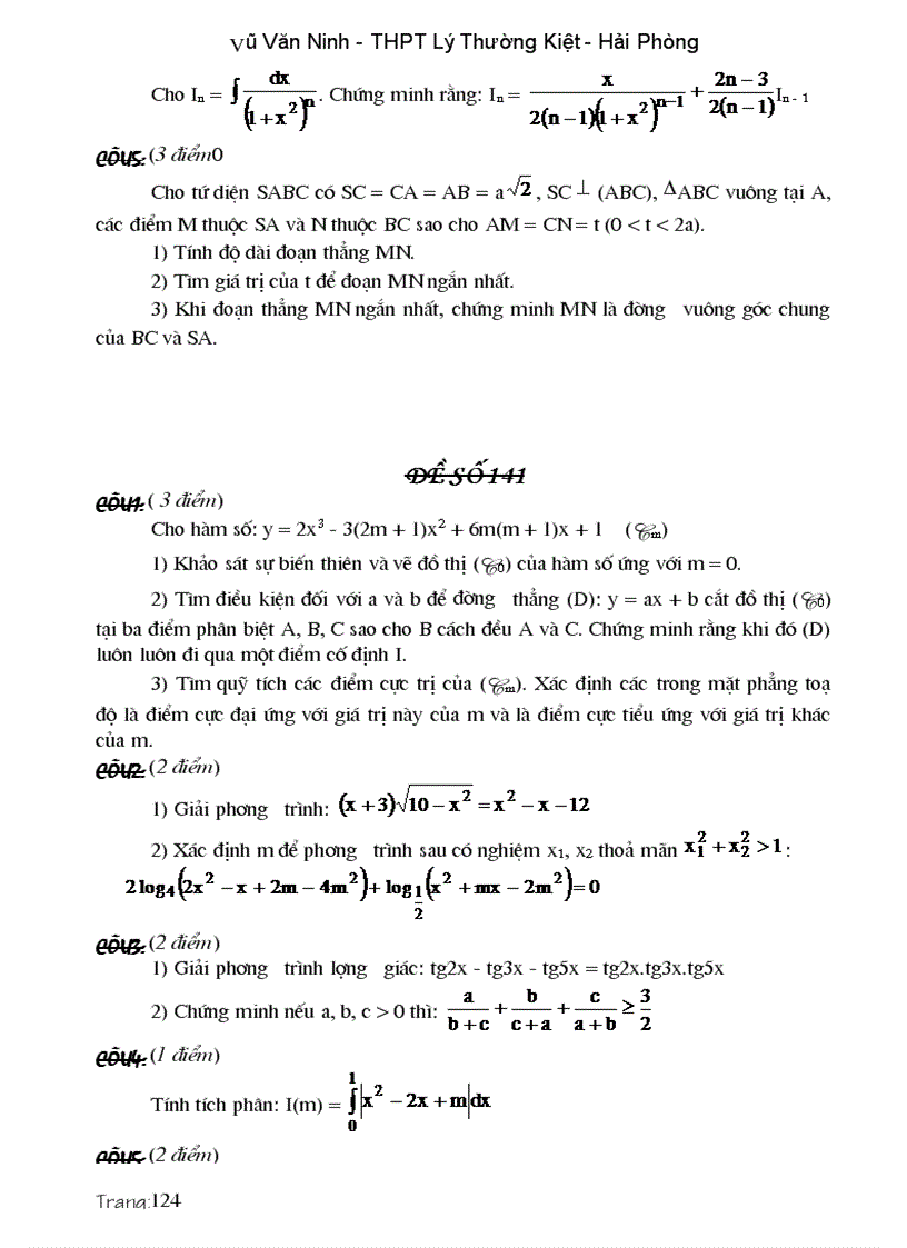 image for page Các dạng đề và bài tập ôn thi cao hoc