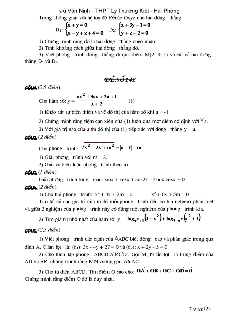 image for page Các dạng đề và bài tập ôn thi cao hoc