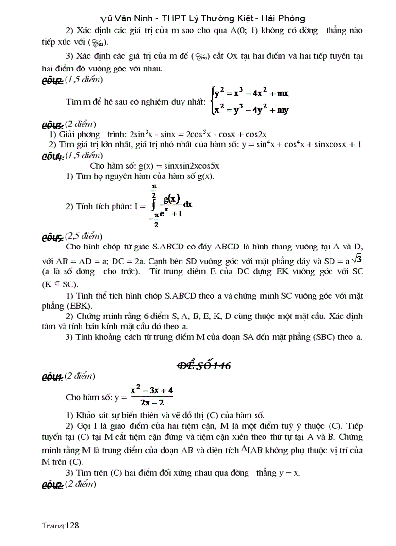 image for page Các dạng đề và bài tập ôn thi cao hoc