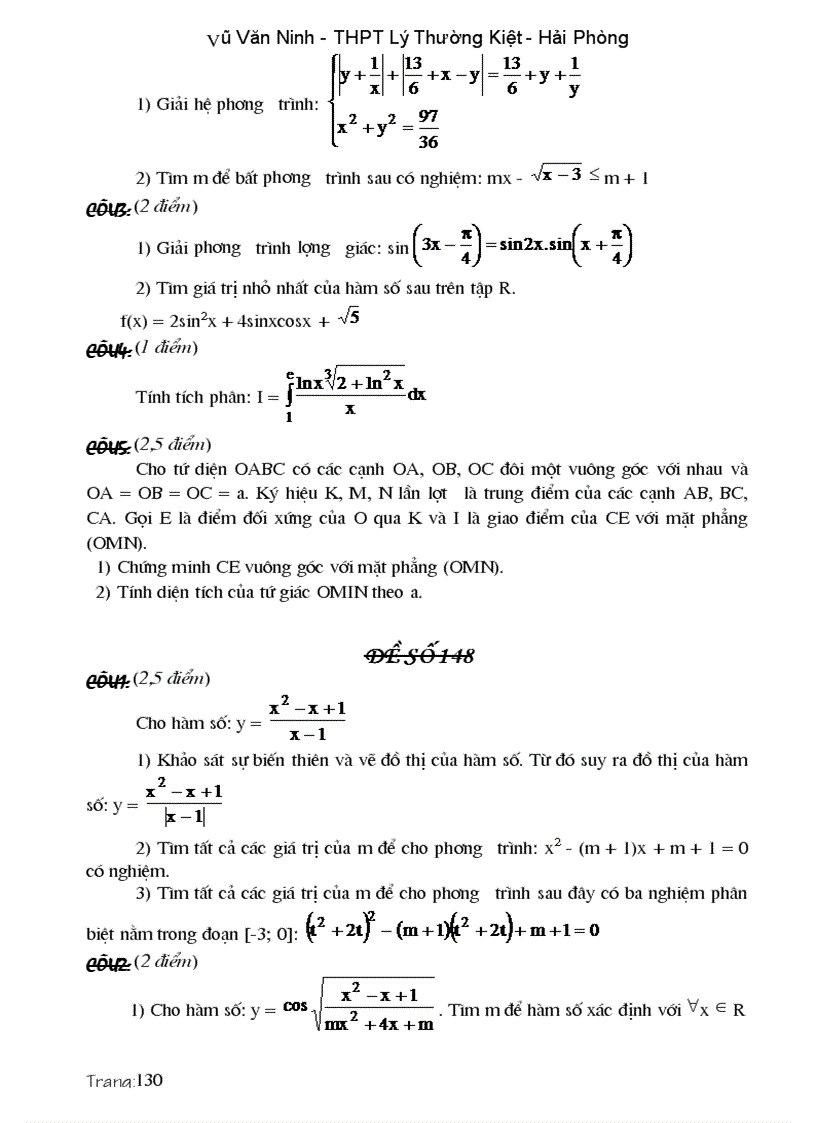 image for page Các dạng đề và bài tập ôn thi cao hoc