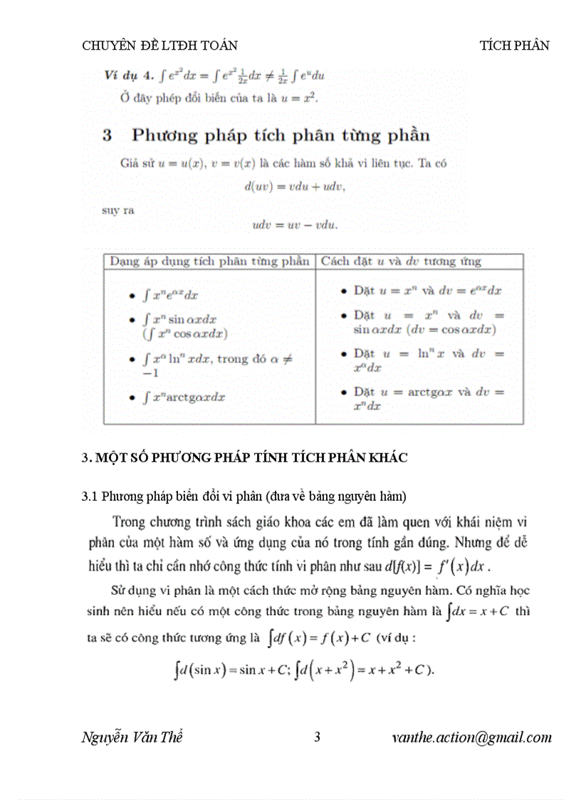 image for page CHUYÊN ĐỀ LTĐH MÔN TOÁN Phần tích phân