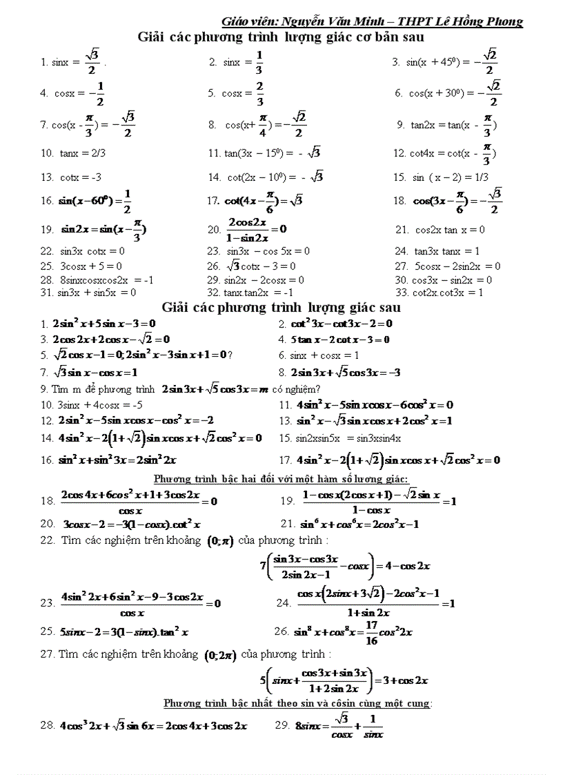 image for page Chuyen de phuong trinh luong giac 1