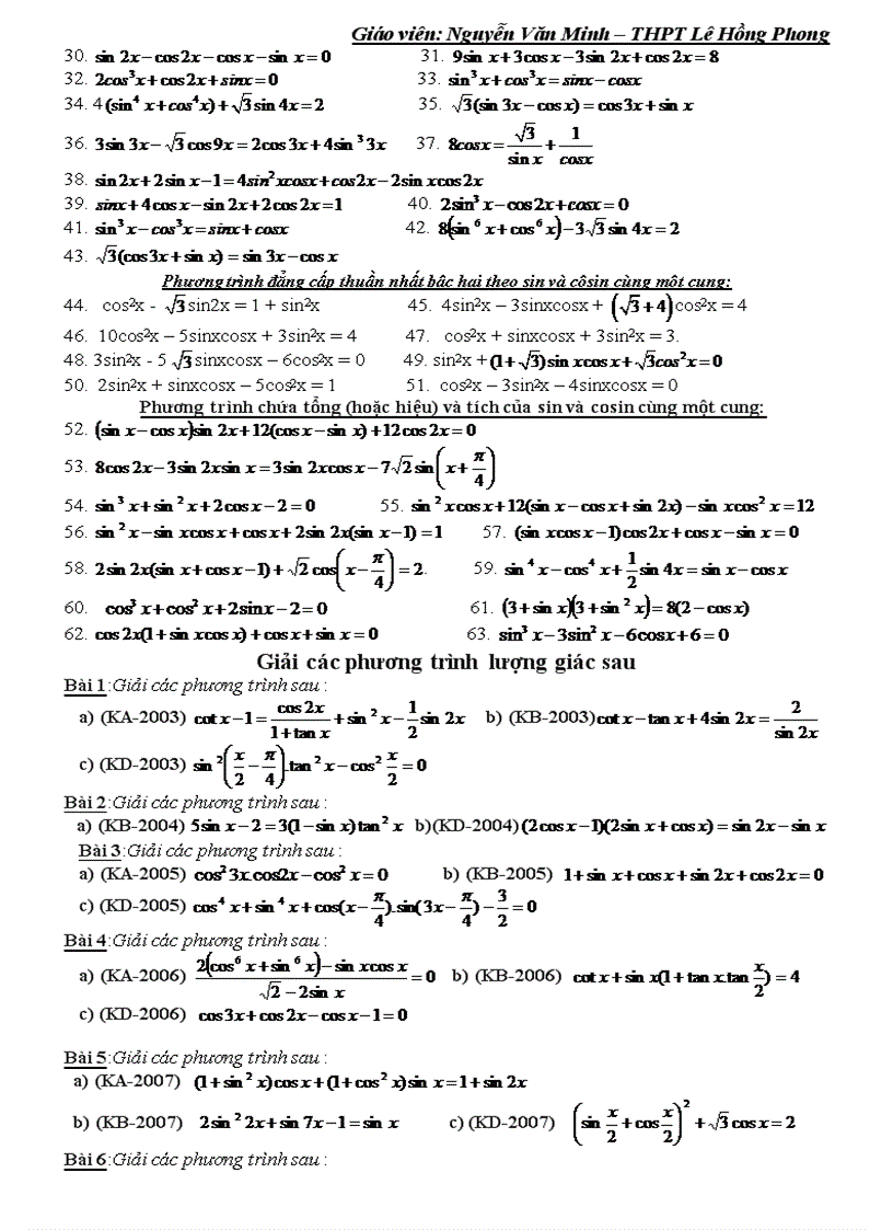image for page Chuyen de phuong trinh luong giac 1