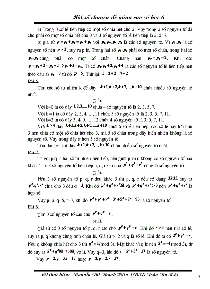 image for page Chuyên đề BDHSG Số học 6 1
