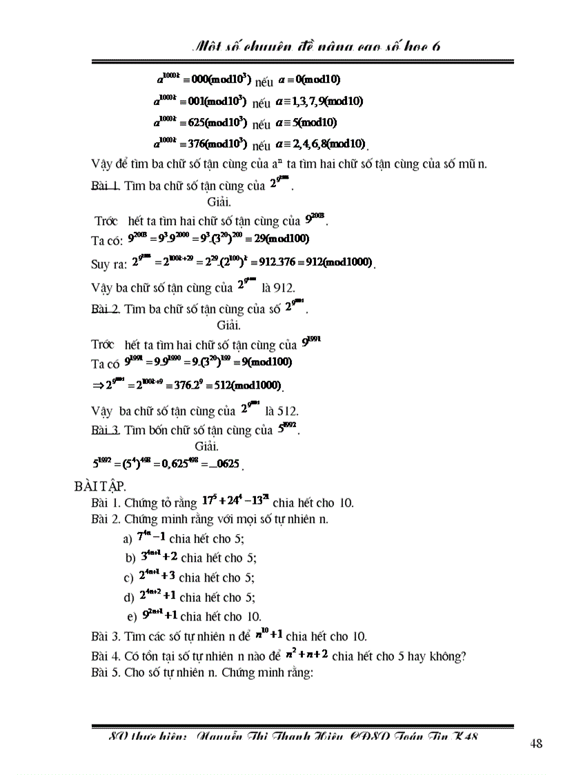 image for page Chuyên đề BDHSG Số học 6 1