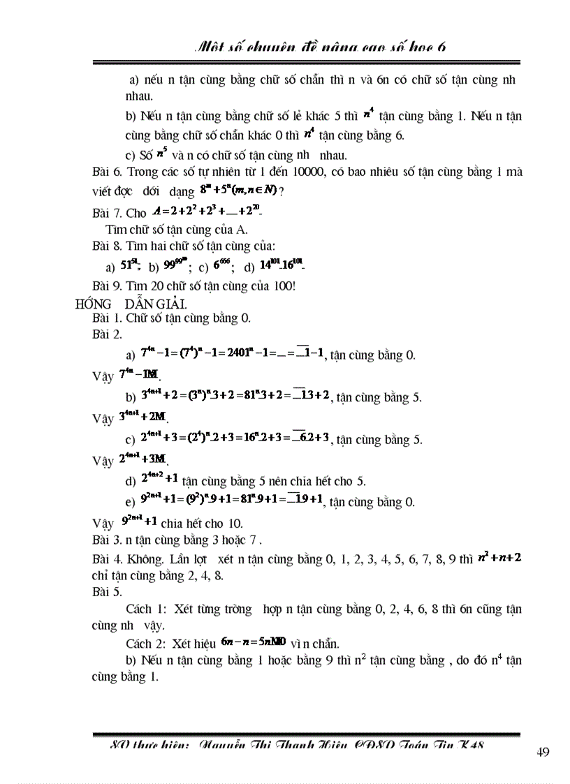 image for page Chuyên đề BDHSG Số học 6 1