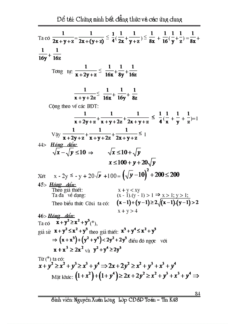 image for page Chuyên đề bất đẳng thức 1
