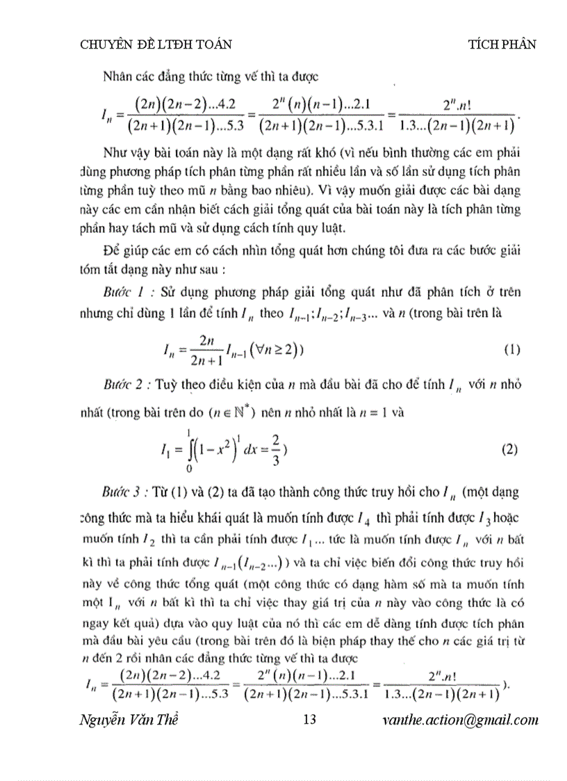 image for page CHUYÊN ĐỀ LTĐH MÔN TOÁN Phần tích phân 1