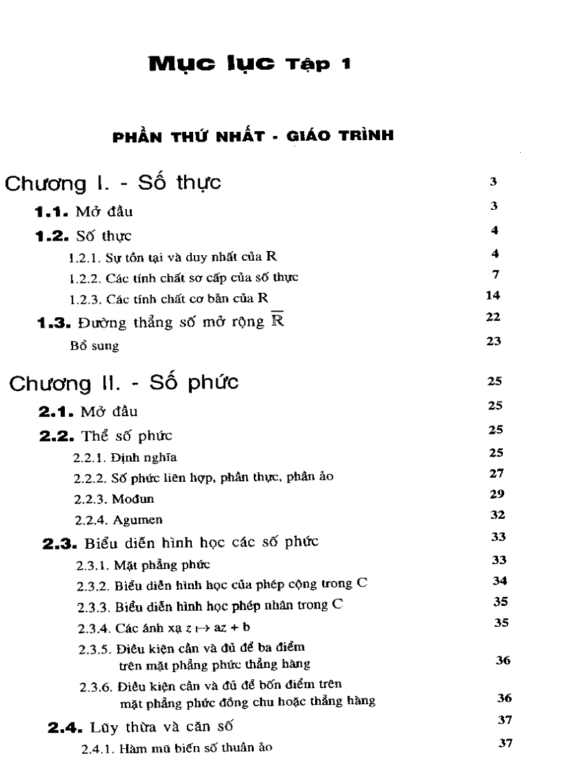 image for page Giáo trình giải tích 1