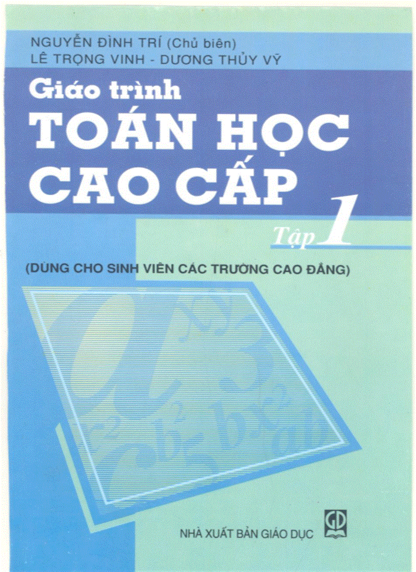 image for page Giáo trình toán cao cấp