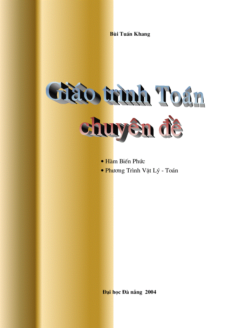 image for page Giáo trình toán chuyên đề