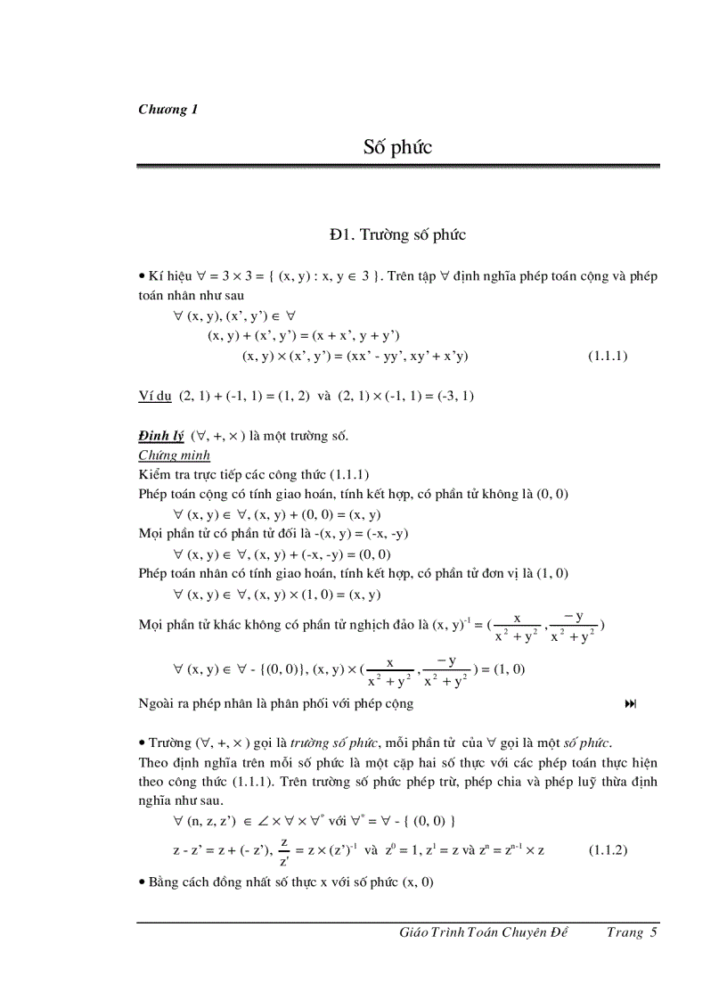 image for page Giáo trình toán chuyên đề
