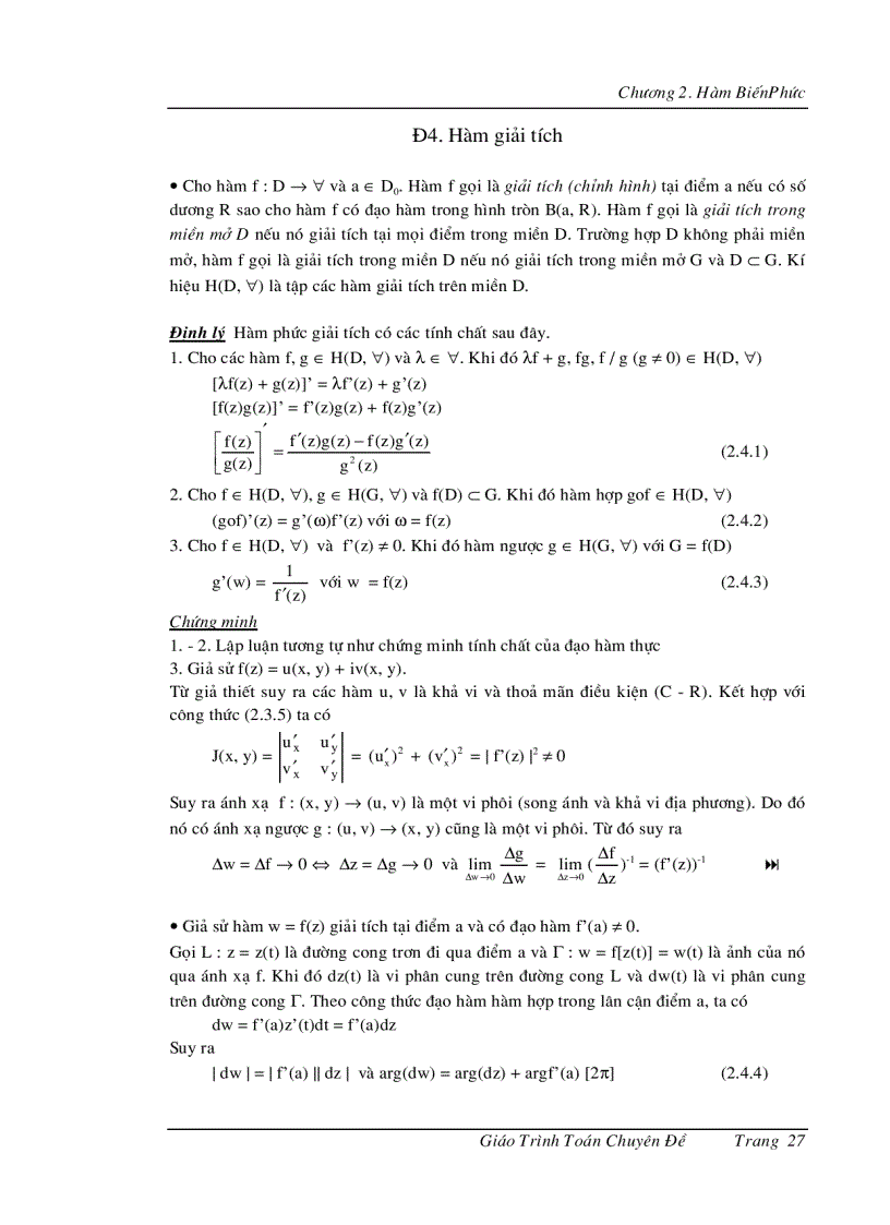image for page Giáo trình toán chuyên đề