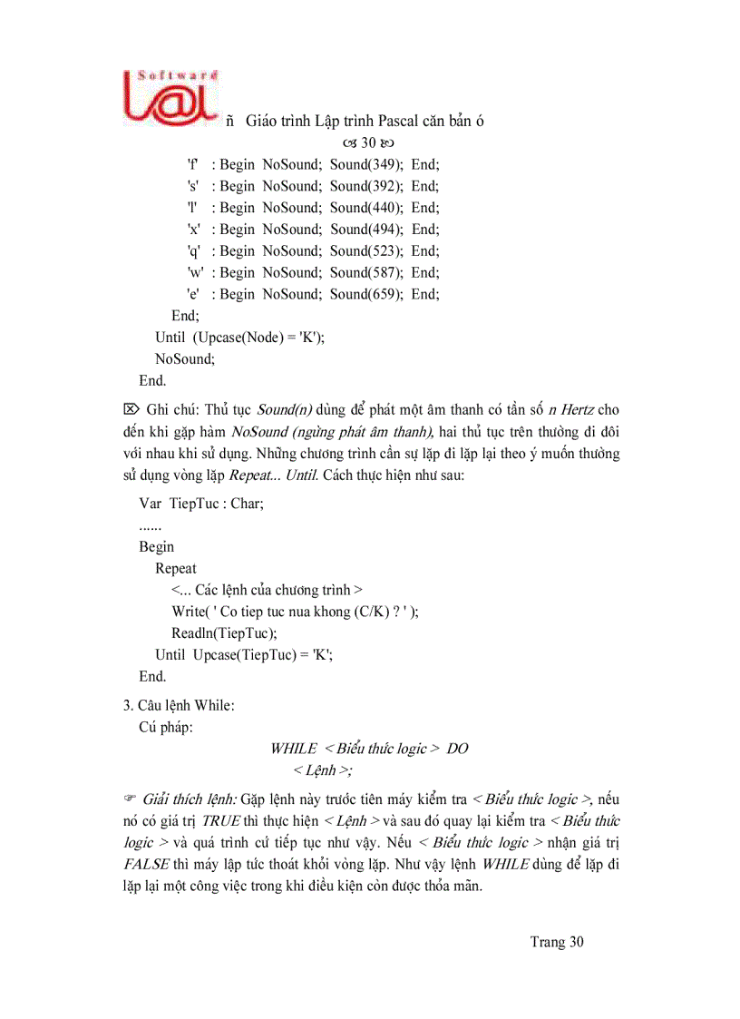 image for page Giáo trình Pascal căn bản 1