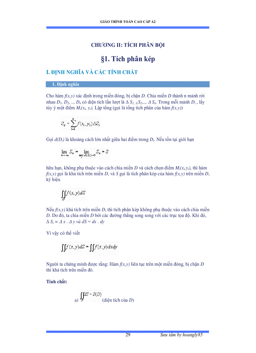 image for page Giáo trình toán cao cấp A2 1