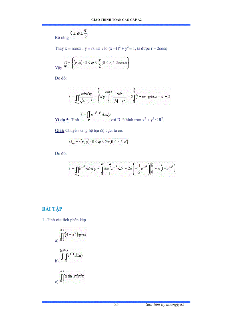 image for page Giáo trình toán cao cấp A2 1