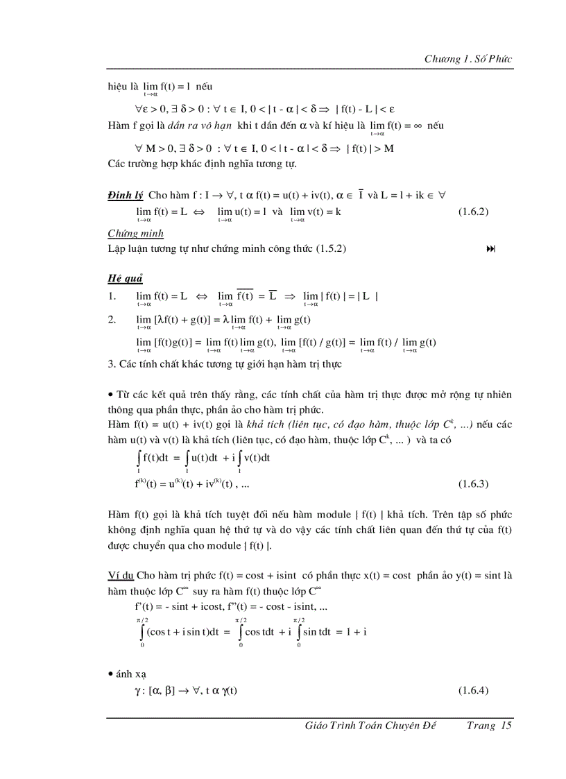 image for page Giáo trình toán chuyên đề 1
