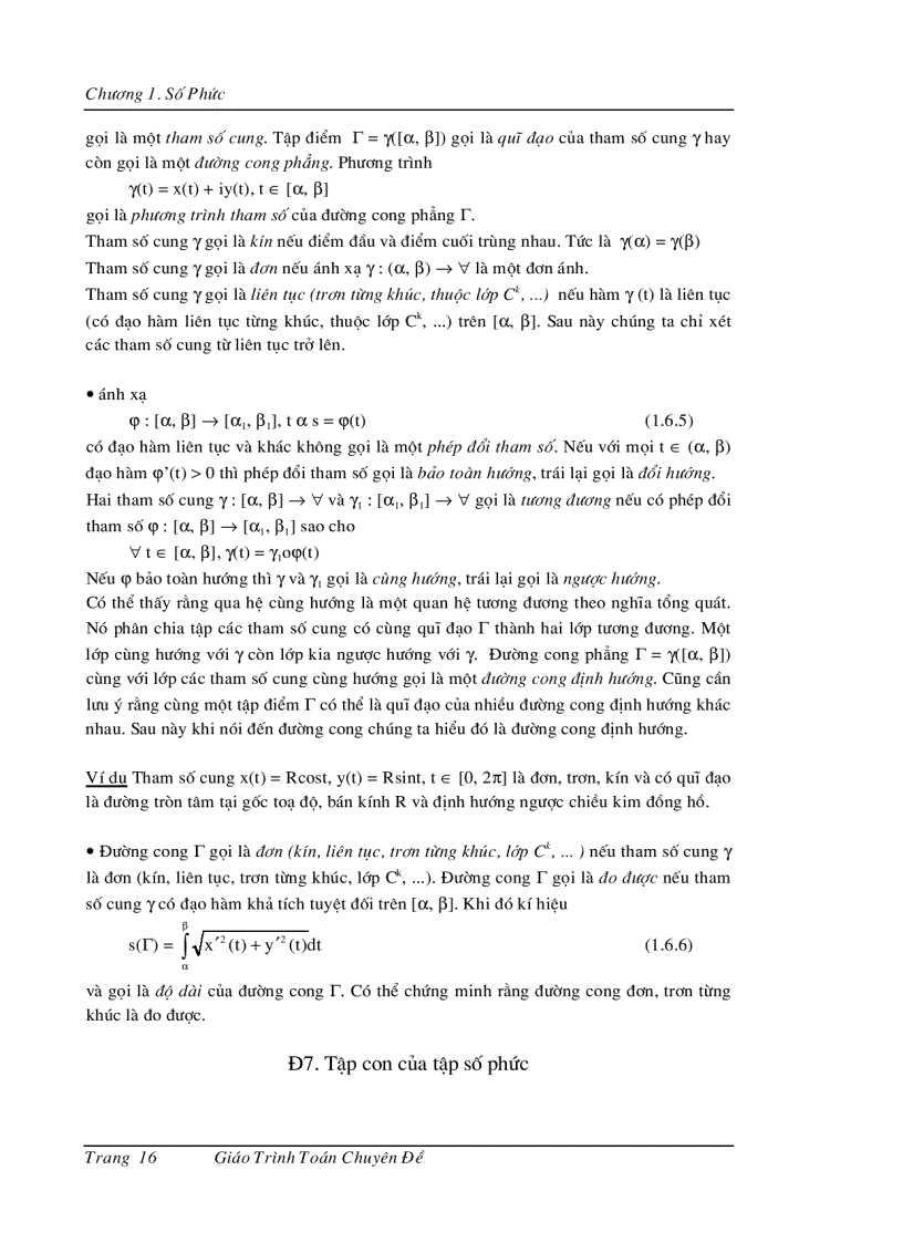 image for page Giáo trình toán chuyên đề 1