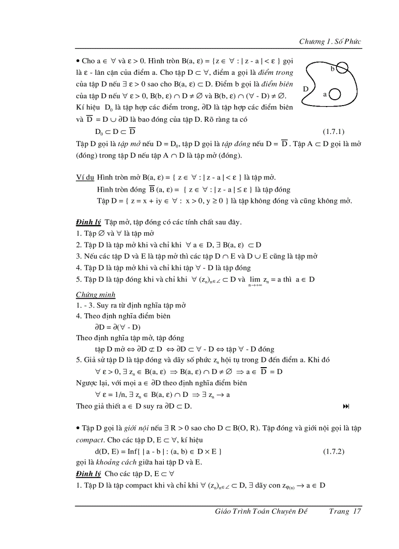 image for page Giáo trình toán chuyên đề 1