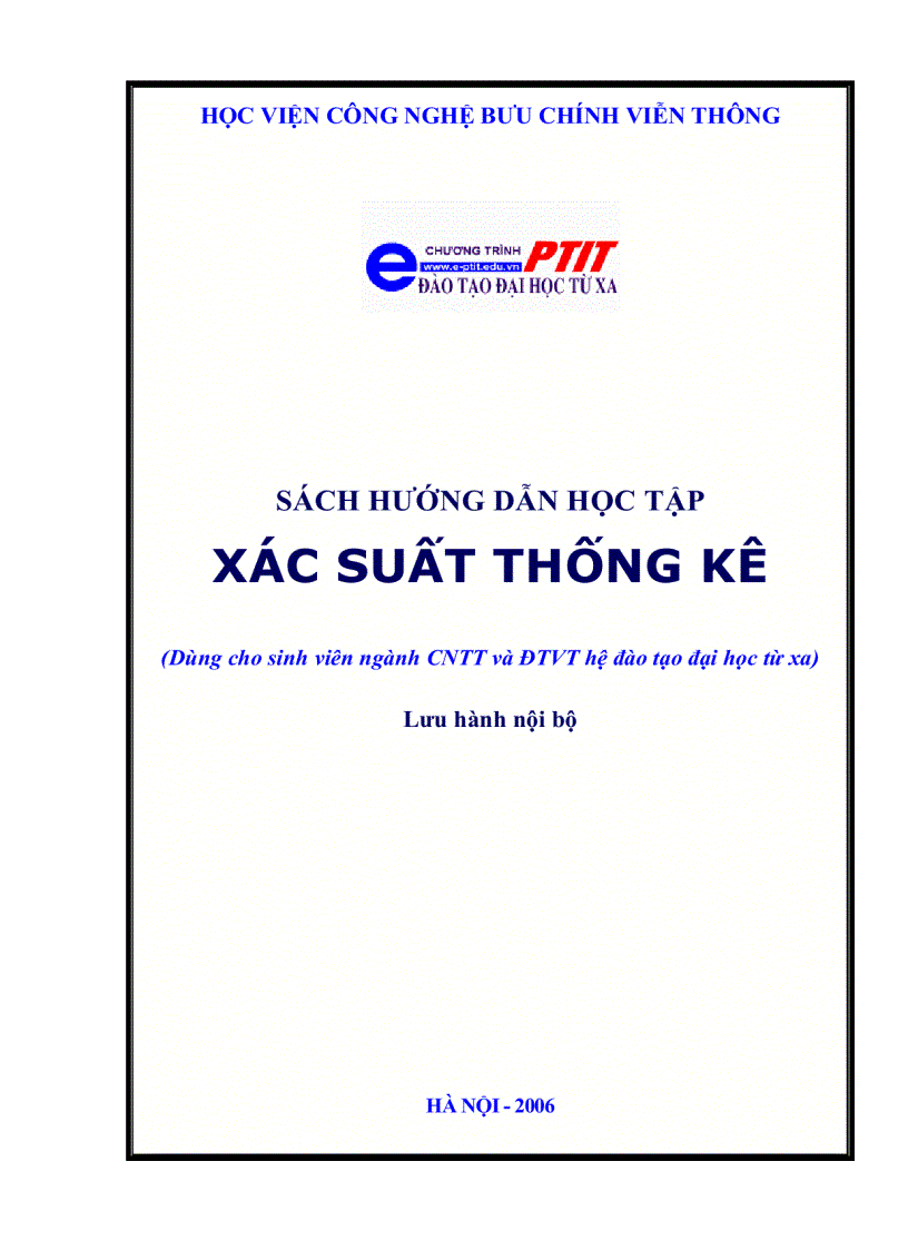 image for page Giáo trình xác suất thống kê 1