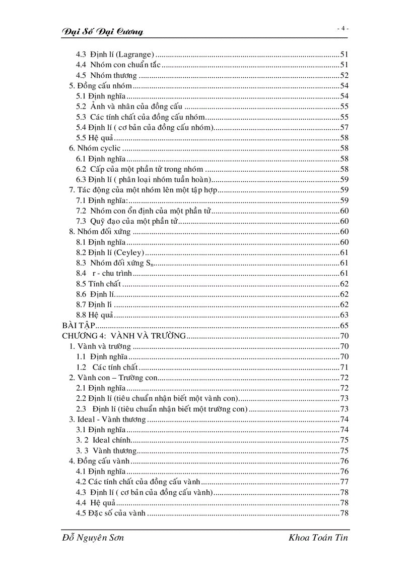 image for page Giáo trình đại số đại cương full 1