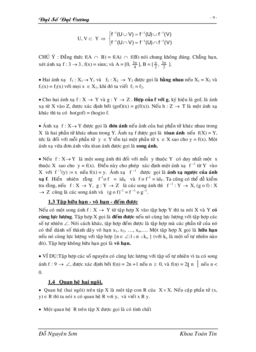 image for page Giáo trình đại số đại cương full 1