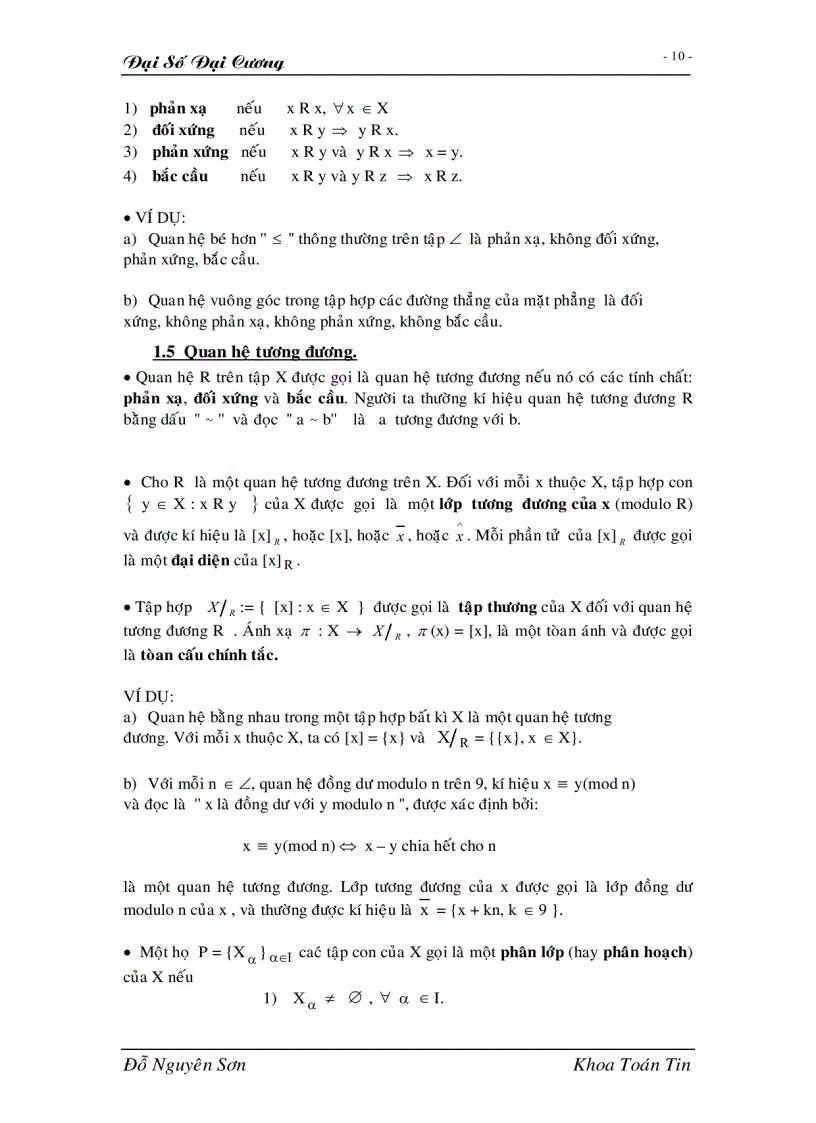 image for page Giáo trình đại số đại cương full 1