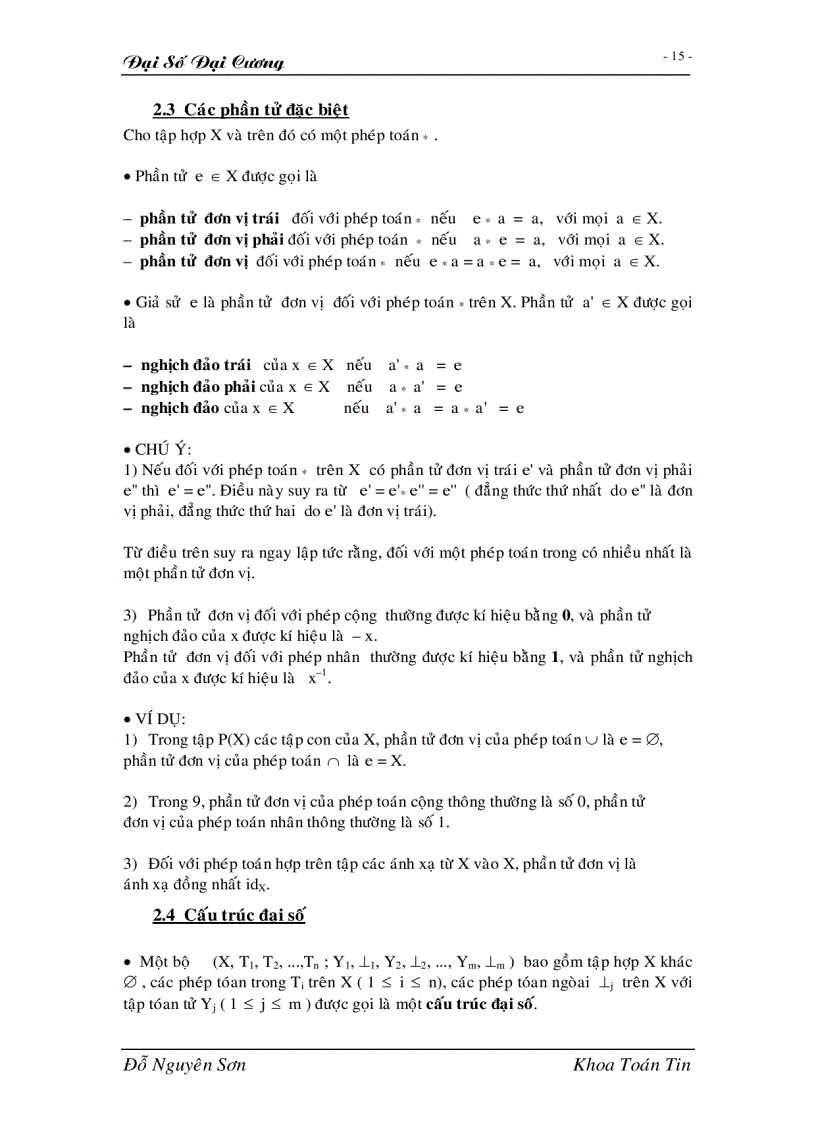 image for page Giáo trình đại số đại cương full 1