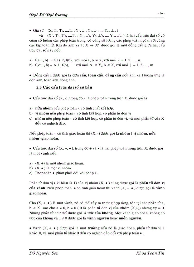 image for page Giáo trình đại số đại cương full 1