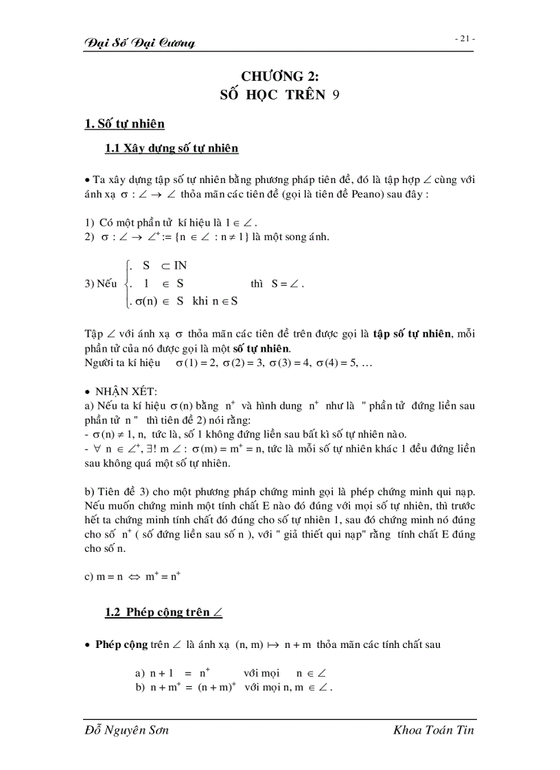 image for page Giáo trình đại số đại cương full 1