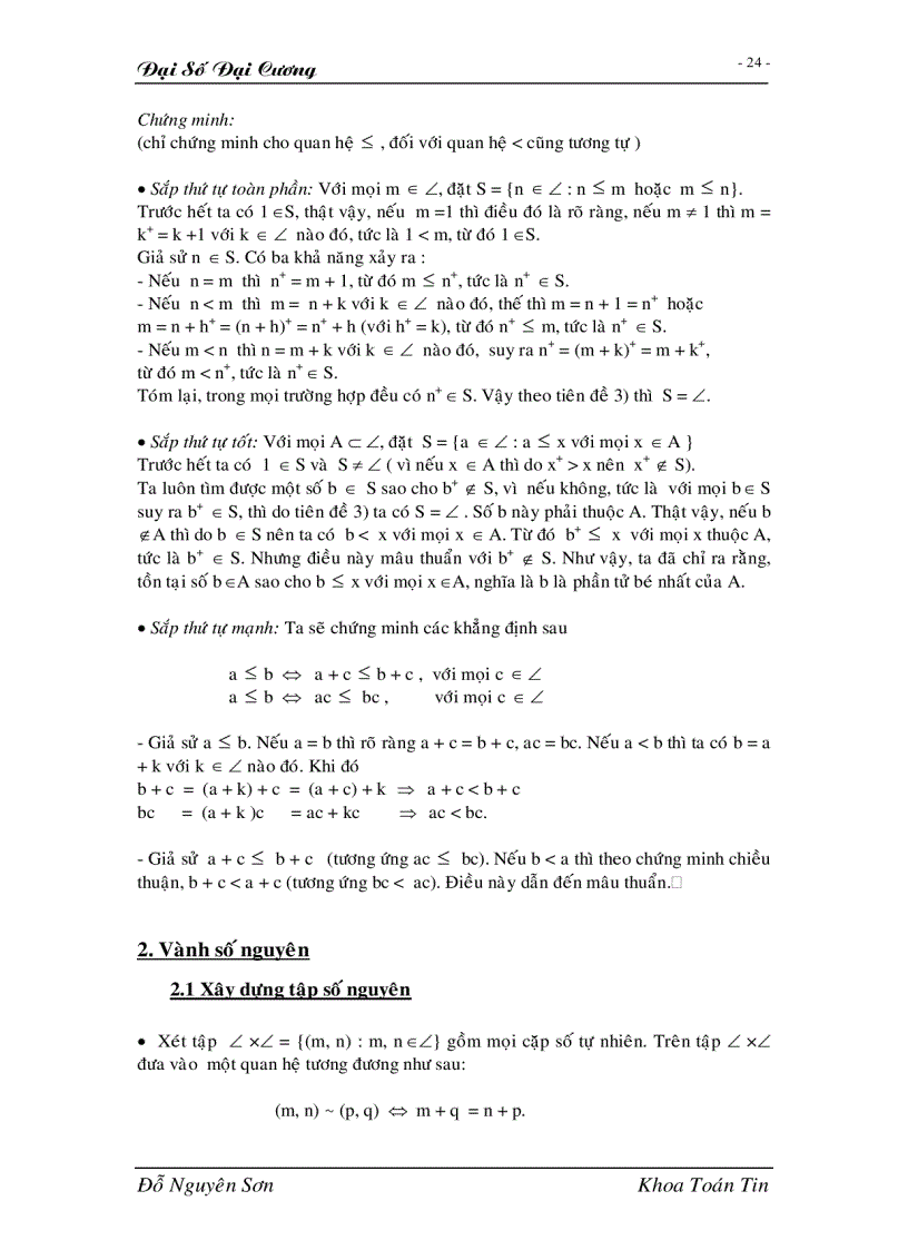 image for page Giáo trình đại số đại cương full 1