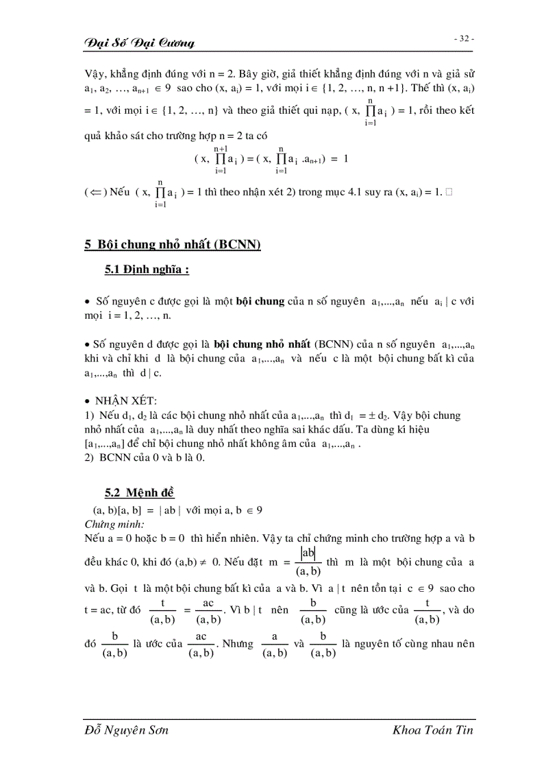 image for page Giáo trình đại số đại cương full 1