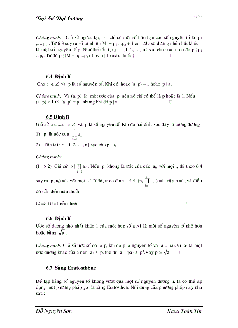 image for page Giáo trình đại số đại cương full 1