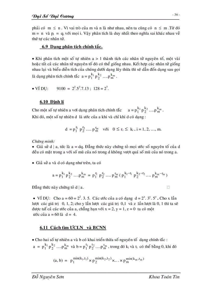 image for page Giáo trình đại số đại cương full 1