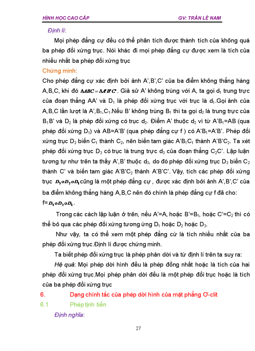 image for page Hình học cao cấp