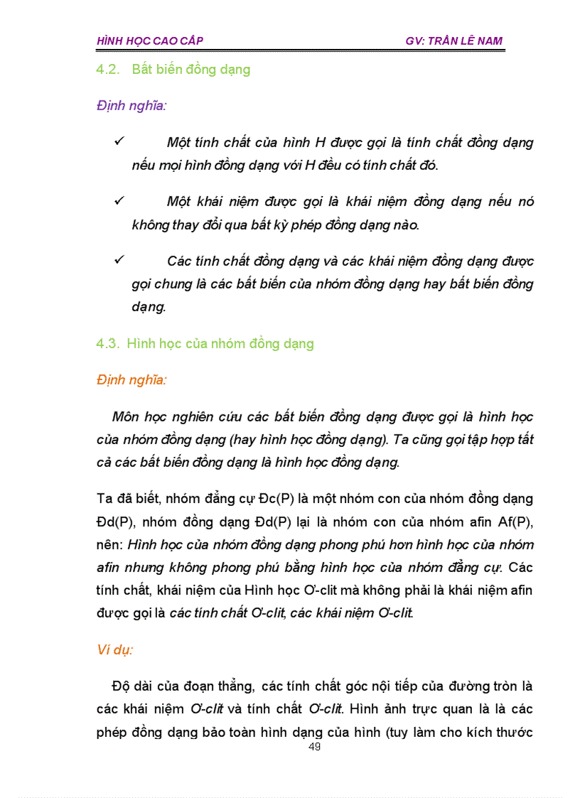 image for page Hình học cao cấp