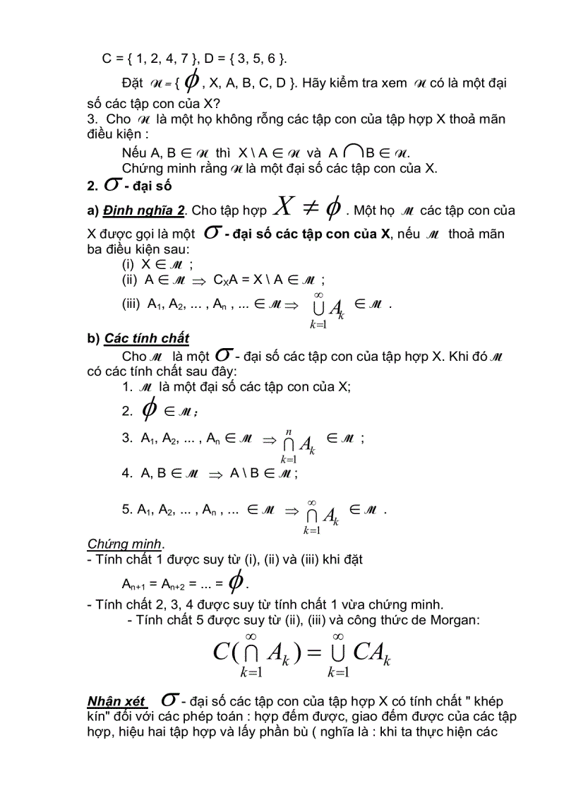 image for page Học phần độ đo tích phân