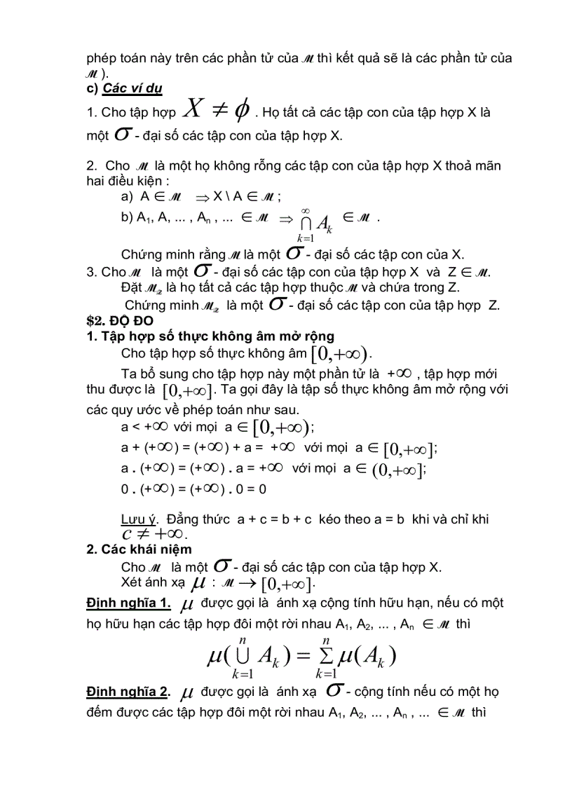 image for page Học phần độ đo tích phân