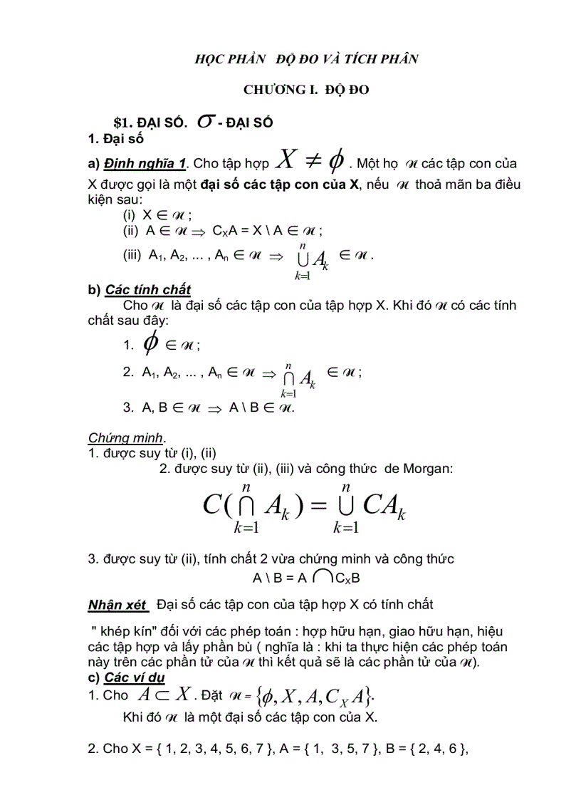 image for page Học phần độ đo và tích phân 1