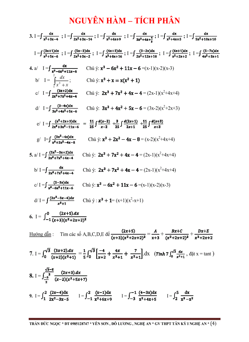 image for page Nguyên hàm tích phân 1