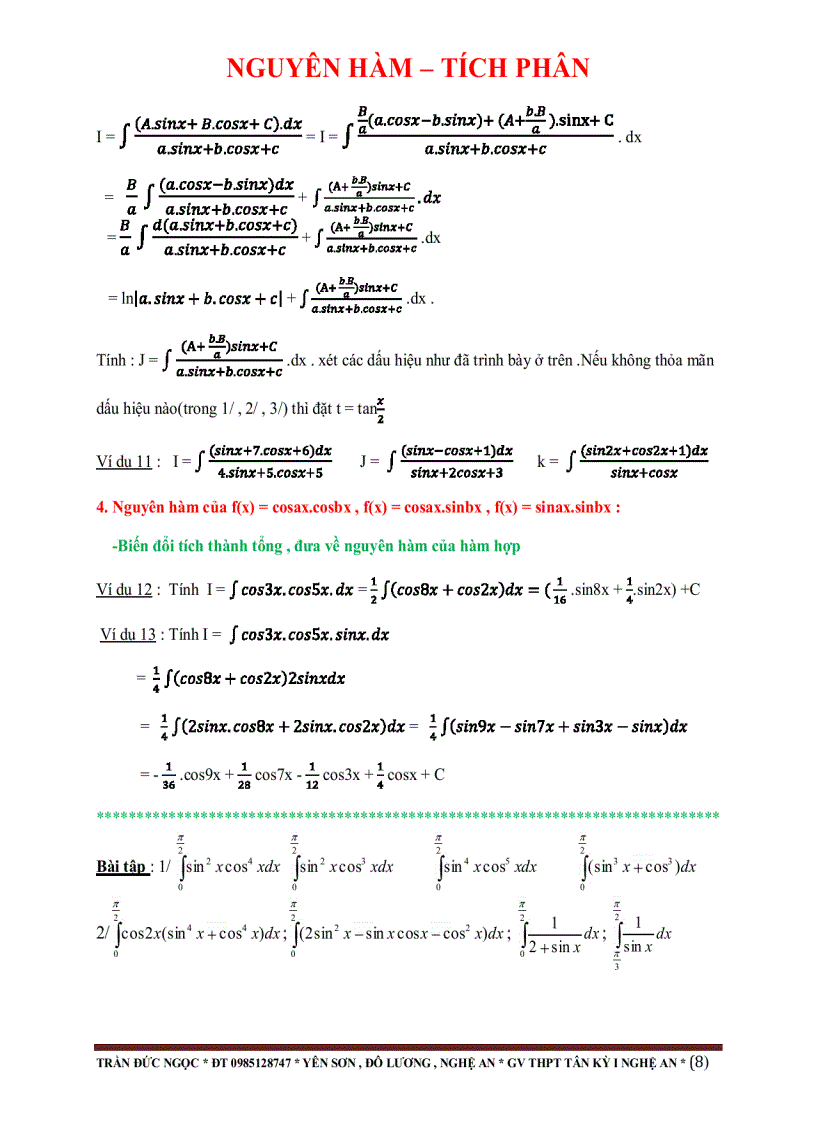 image for page Nguyên hàm tích phân 1