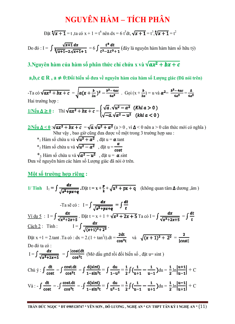 image for page Nguyên hàm tích phân 1