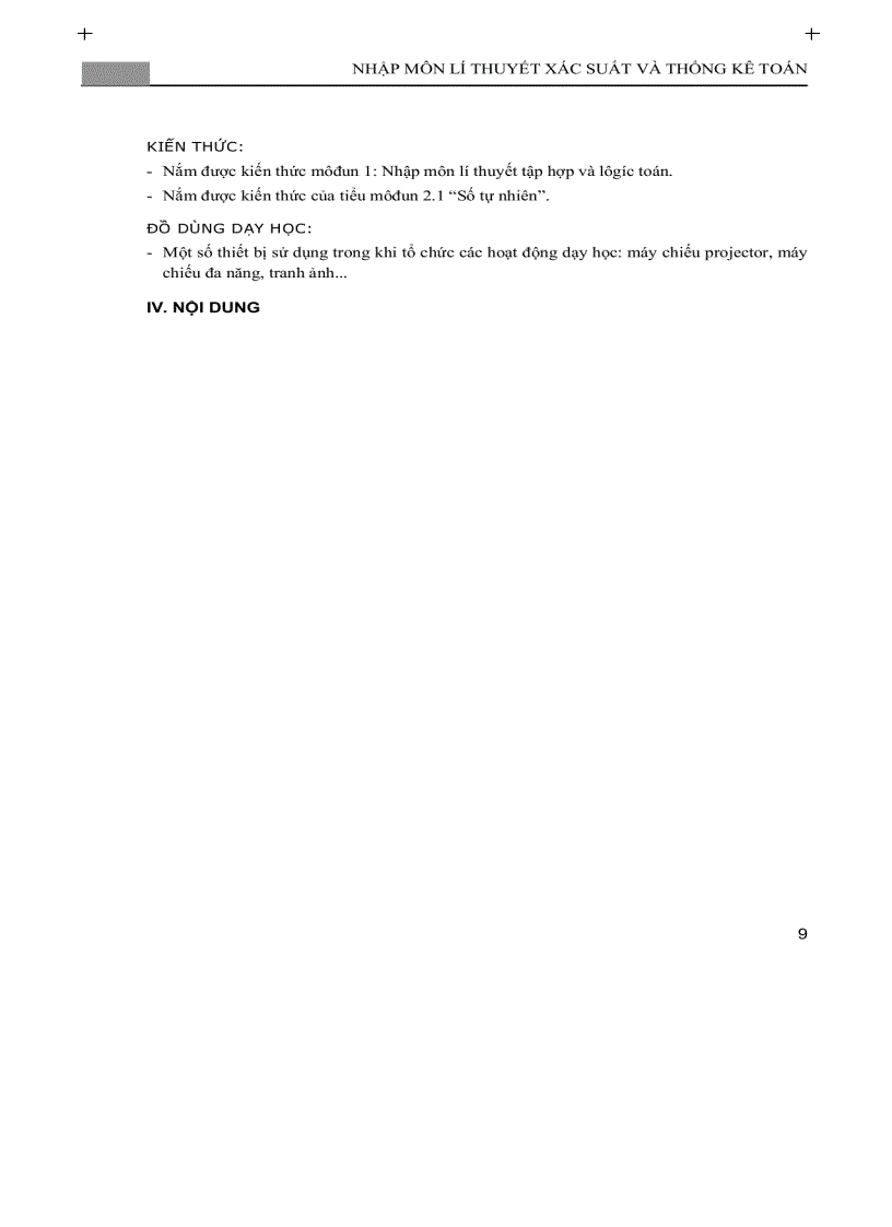 image for page Nhập môn lý thuyết xác suất và thống kê P1