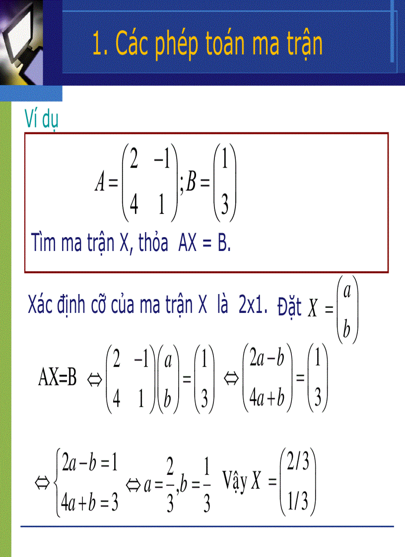 image for page Phép toán ma trận