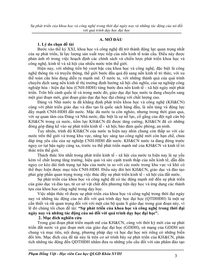 image for page Tiểu luận môn Lý luận dạy học Đại học