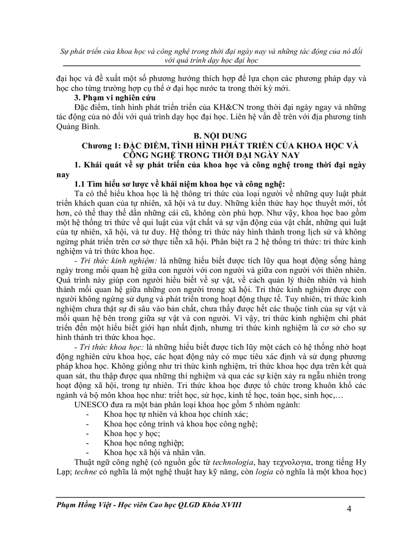 image for page Tiểu luận môn Lý luận dạy học Đại học