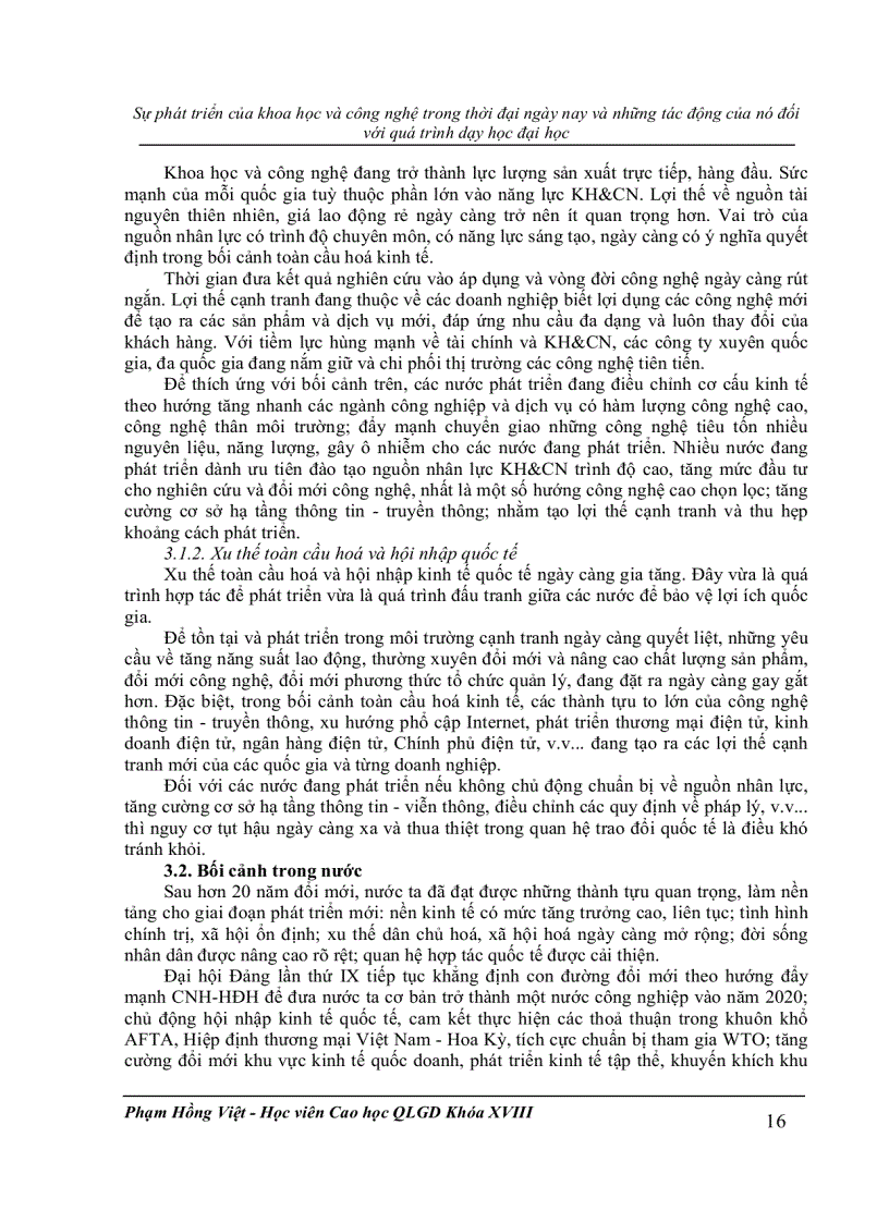 image for page Tiểu luận môn Lý luận dạy học Đại học