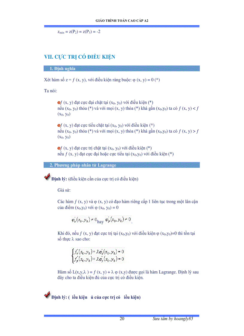 image for page Toán cao cấp A2 1